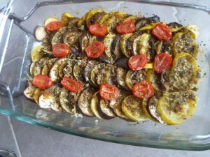 Recette Aubergine et courgette aux herbes et aux épices cuites au four (omnicuiseur)