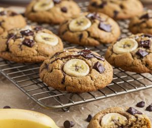Recette Cookies moelleux au chocolat et banane végans : recette irrésistible