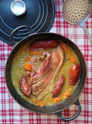 Recette Petit fumé aux pois cassés