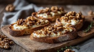 Recette Tartine cancoillotte et noix