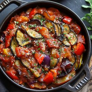 Recette Découvrez le Secret de la Sauce Ratatouille : La Base Versatile qui Transforme vos Plats en Delices Méditerranéens