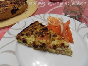 Recette Tarte aux legumes et jambon