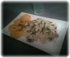 Recette Polenta croustillante, fondue de poireaux et champignons