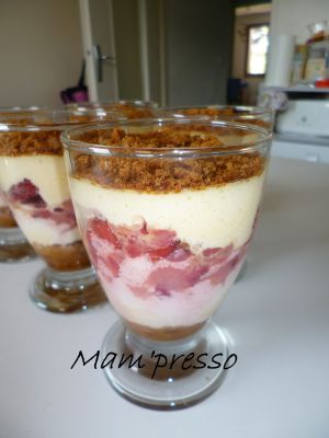 Recette Délice de mascarpone aux fraises et spéculos