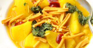 Recette Pommes de terre au curcuma comme à Zanzibar (Mbatata za Urojo, 'Zanzibar mix')