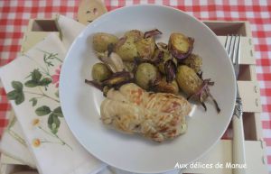 Recette Paupiette de dinde à la ricotta aux tomates séchées, courgette, poitrine fumée et fromage à l'Air Fryer ou au four