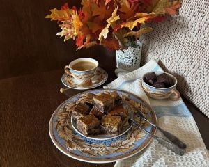 Recette [sans gluten sans lactose !] Carrés à la Compote de Pommes, au Chocolat et au Sarrasin
