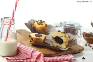 Recette Muffins Coeur Pâte à Tartiner et Pépites de Chocolat