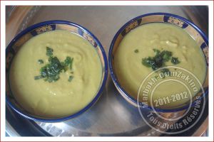 Recette Soupe verte et curry