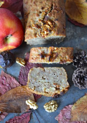 Recette Cake pomme noix #sans beurre