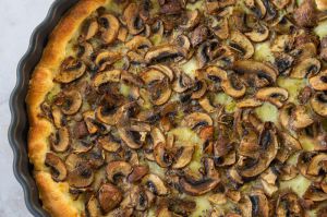 Recette Tarte feuilletée aux champignons Cremini