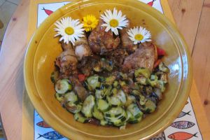 Recette Tajine de poulet aux légumes d'été