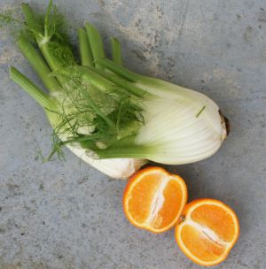 Recette Salade fenouil, orange, mesclun, chèvre