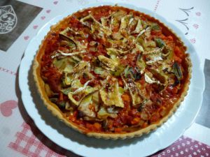 Recette Tarte l?gumes et camembert