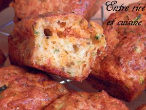 Recette Mini-cakes Courgettes/Chorizo/Comté
