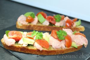 Recette Bruschettas au ceviche de saumon et avocat