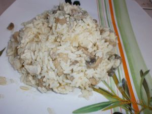 Recette Risotto de volaille aux champignons