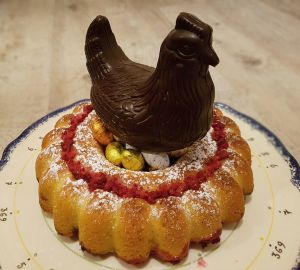Recette Moelleux framboises et citron – Gâteau de Pâques