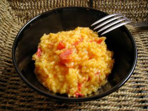 Recette Risotto safrané au chorizo