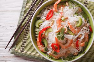 Recette Salade Thaï aux nouilles et aux crevettes