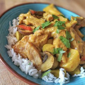 Recette Wok sucré salé au seitan et à l’ananas, sauce à l’orange