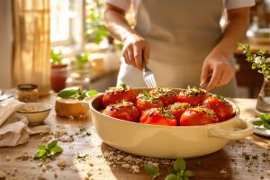 Recette Recette de tomates farcies d’Hélène Darroze (ses filles en raffolent)