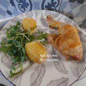 Recette Cuisses de poulet sans matières grasses et nouvelles de mon bichon