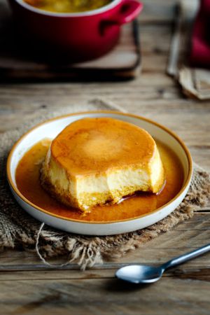 Recette Flans caramel au potimarron