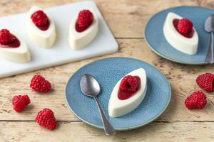 Recette Panna cotta au chocolat blanc et framboises