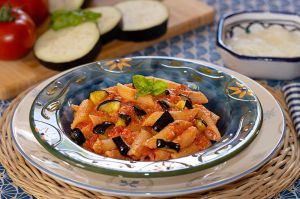 Recette Penne rigatoni à la sicilienne à la ricotta fraîche