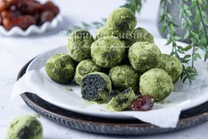 Recette Energy balls sans cuisson à la spiruline