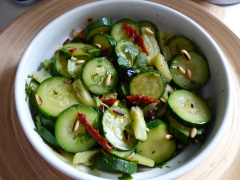 Recette Salade croquante de courgettes et fenouil