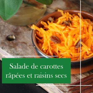 Recette Salade de carottes râpées et raisins secs : une recette facile et healthy pour un repas léger