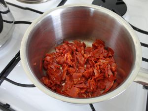 Recette Côtes de porc à la sauce chorizo et polenta