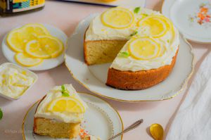 Recette Gâteau moelleux glaçage au citron