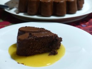 Recette Gâteau mousse chocolat et son coulis d’agrumes