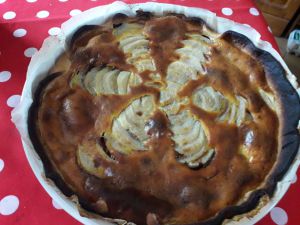 Recette Tarte aux poires sur son lit de chocolat