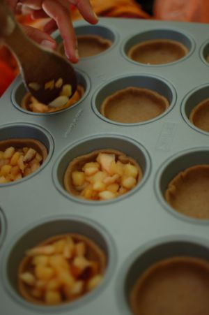 Recette Mini-tourtes aux pommes, orange douce et 9 épices (vegan) par Elodie