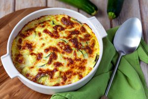 Recette Gratin de courgettes au curry