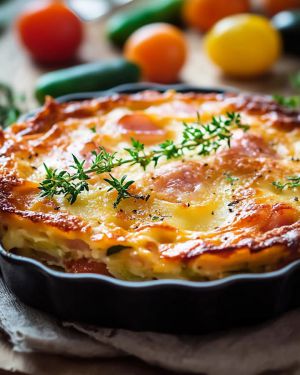 Recette Gratin Jambon Légumes : Recette Facile et Savoureuse