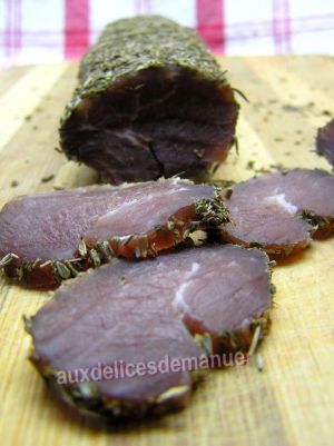 Recette Filet mignon de porc séché aux herbes de Provence