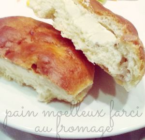 Recette Pain farci au fromage / ou pain Burger