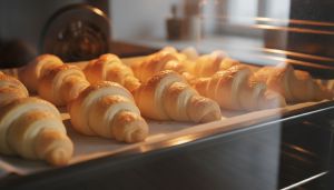 Recette Mini croissants feuilletés au jambon et mozzarella : le délice doré qui enchantera vos apéros de Noël