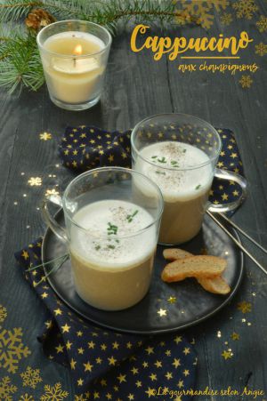 Recette Cappuccino aux champignons #Noël vegan