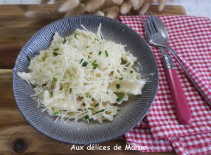 Recette Pâtes à la sauce au parmesan