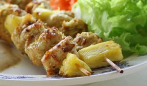 Recette Brochette poulet-ananas