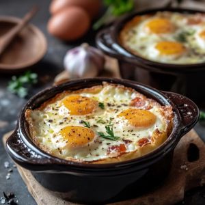 Recette Incroyable d’Œufs Cocotte Express: Découvrez le secret d’un brunch rapide et savoureux!