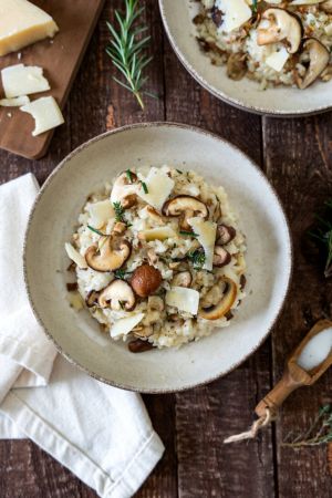 Recette Risotto aux champignons et aux châtaignes