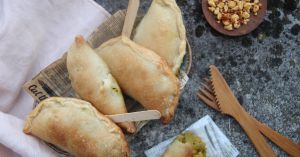 Recette Chaussons aux oignons curry et pois chiche