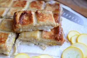 Recette Croque courgette fromage de chèvre #végétarien